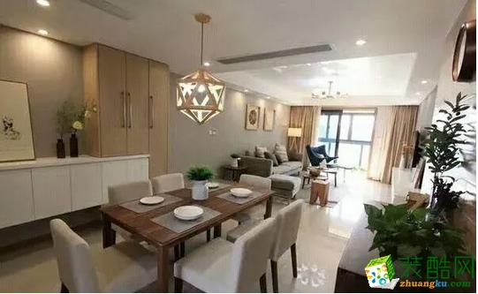 【名匠装饰】105㎡简约风格装修效果图